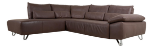 MR680 Corner Sofa in Brown Leather from Musterring