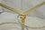 Silver Vintage French Directoire Maison Jansen Style Steel Brass Low Square Side Table For Sale - Image 8 of 17