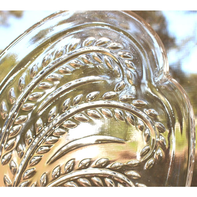 Vintage Federal Glass Homestead Wheat Snack Set Service for 6 - 12 pcs For Sale In Fayetteville, AR - Image 6 of 7