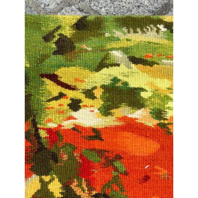Modern Aubusson Tapestry by Artdad, 1980s For Sale - Image 9 of 18