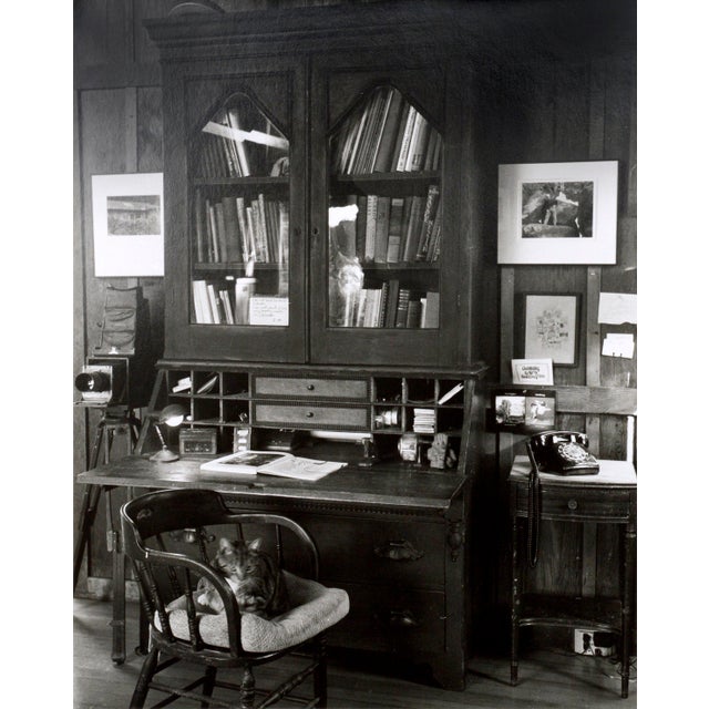 Black and white photograph of Edward Weston's desk, by Kim Weston (American, b. 1953). This photograph was taken in the...