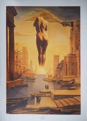 After Salvador Dali, Hand Removing the Golden Fleece, Signed Print