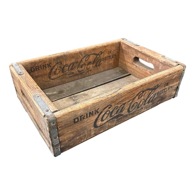 1960 Coca Cola Wooden Crate For Sale