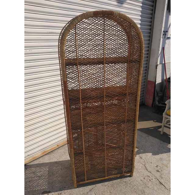 Late 20th Century Italian Boho Chic Bookcase For Sale - Image 4 of 7