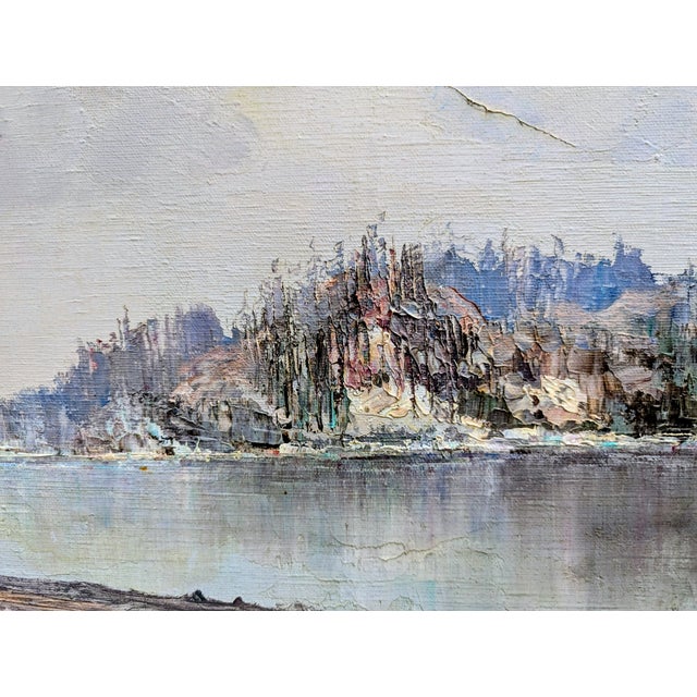 The artist was a geologist by trade in Russia, he was fascinated by various scenes depicting extreme changes in climate....