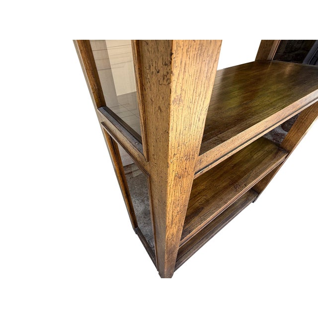 1970s Bookcase With Smoked Glass Sides For Sale In Seattle - Image 6 of 6