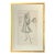 Vintage Framed Phillipe Venet Fashion Illustration For Sale