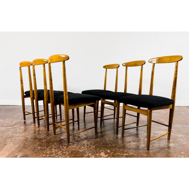 Mid-Century Dining Chairs by Bernard Malendowicz, Poland, 1960s, Set of 6 For Sale - Image 4 of 14