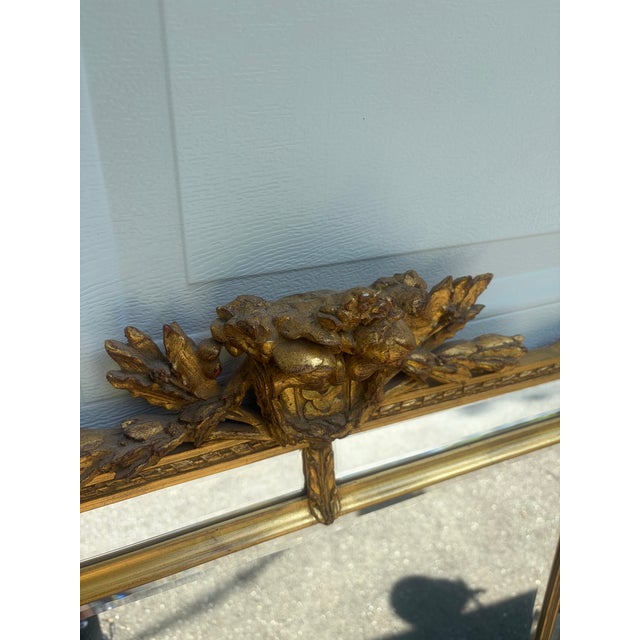 Carver’s Guild Regina Gold Hand Carved Mirror For Sale - Image 12 of 16