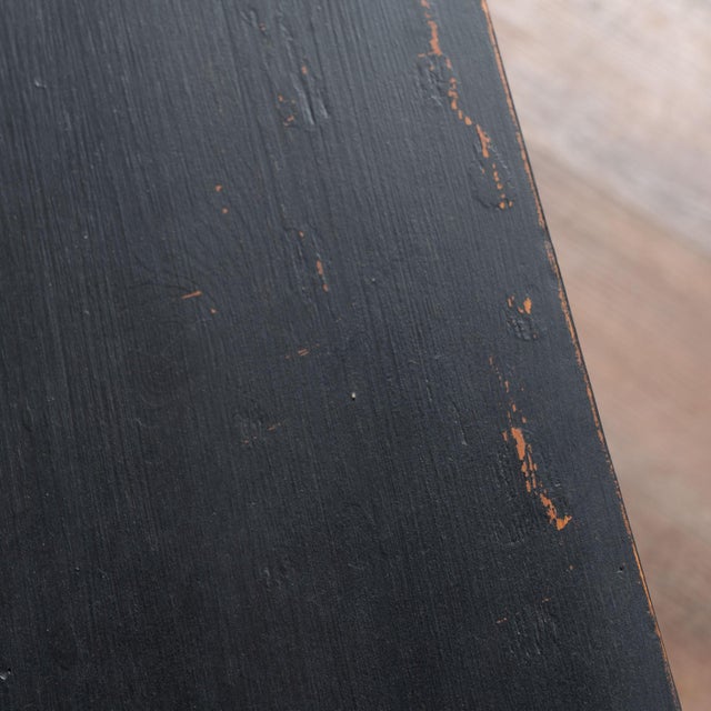 Pair, 19th Century Black Painted Swedish Gustavian Chest of Three Drawers For Sale - Image 6 of 18