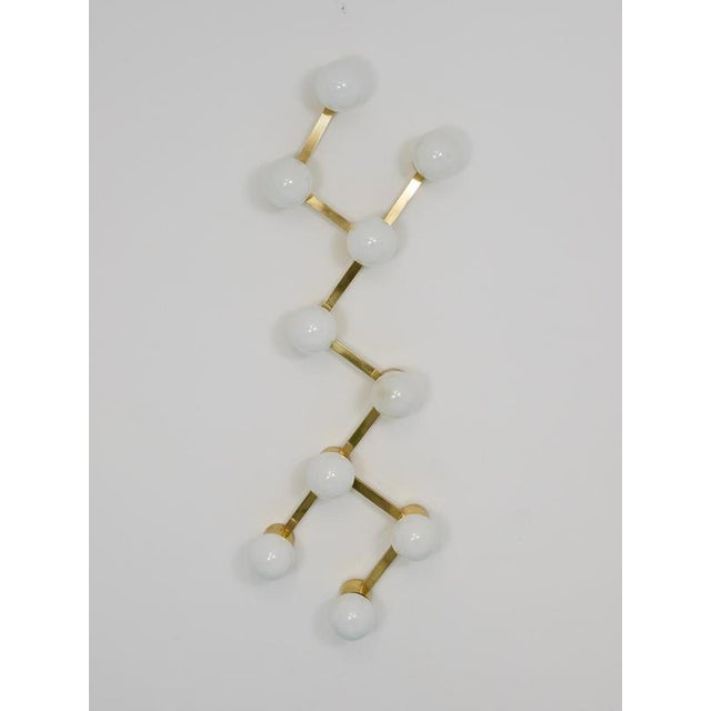 Zigzag Brass Ceiling and Wall Light in the style of Gaetano Sciolari, Austria, 1970s For Sale - Image 18 of 18