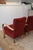 Brick Red Upholstered Czech Art Deco Armchairs, a Pair For Sale - Image 8 of 9
