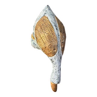 Diving Duck Shelf Wooden Figure For Sale