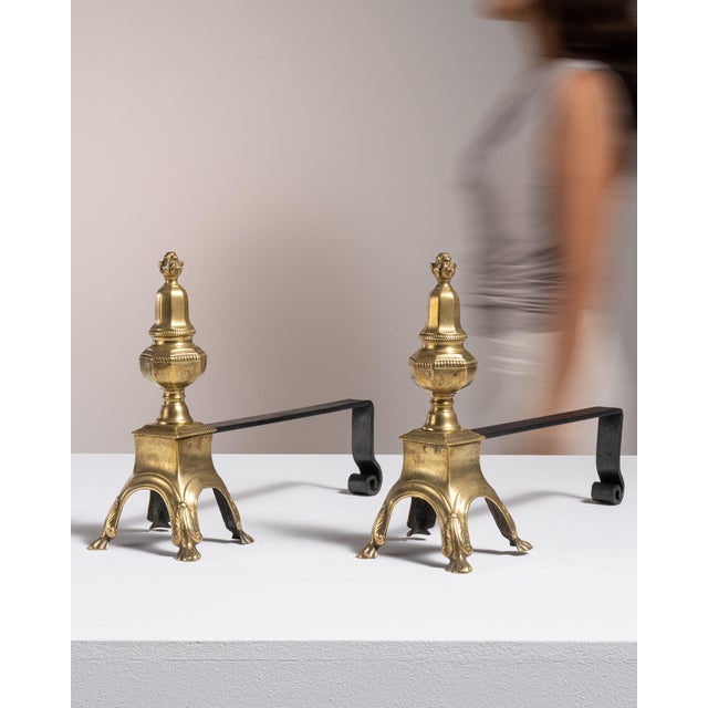 19th Century France Brass Fireplace Tool For Sale - Image 11 of 15