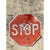 This authentic vintage stop sign serves as a compelling piece of Americana industrial art. Characterized by its classic...