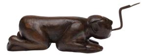 Thai Crouching Boy Coconut Grater, C. 1900