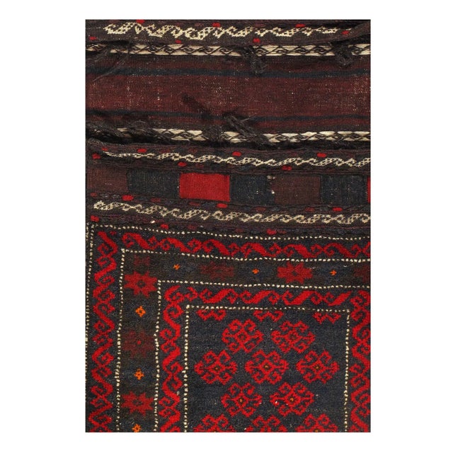 Semi-Vintage Persian Shiraz saddle bag Handmade Hand-woven. Lamb's Wool on a Wool Foundation. Very Fine Hand-Spun Wool...