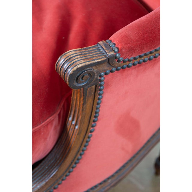 French 18th Century Louis XVI Bergere For Sale - Image 10 of 10