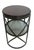 1990s Attributed to Stanley Furniture Modern Cherry Iron Land End Table Shelf Display For Sale - Image 4 of 11