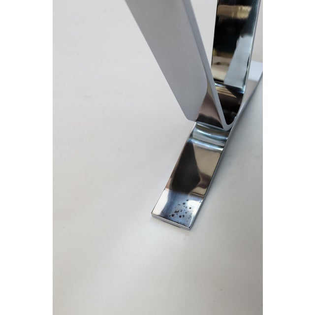 Mid-Century Mosaic Coffee Table with Abstract Pattern and Chrome Base, 1970s For Sale - Image 11 of 16