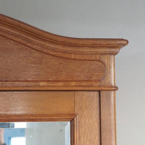 Antique Art Nouveau Mirrored Wardrobe with Drawers, France, 1900s For Sale - Image 6 of 18