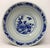 Beautiful 19th C Canton blue and white centerpiece export bowl. Features peonies, birds, and butterflies. Hairline crack...