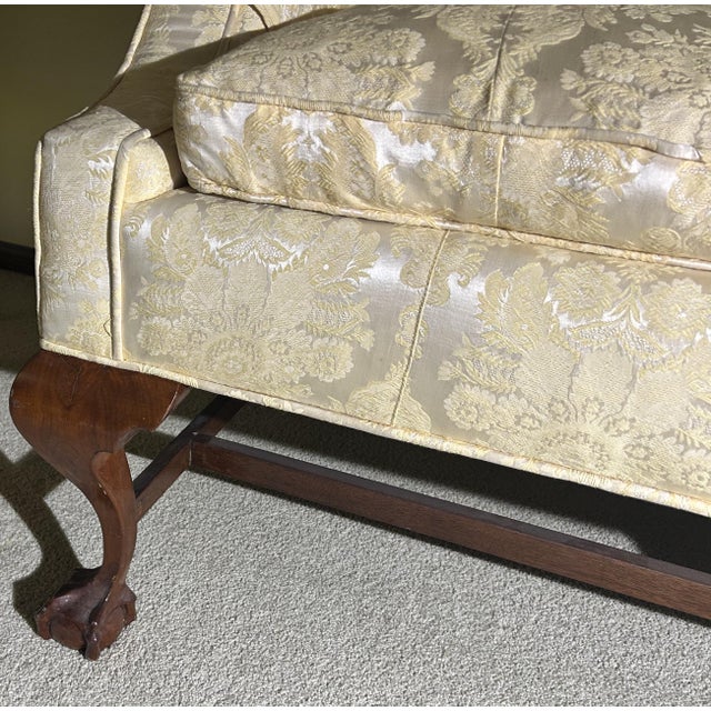 Antique Mahogany Camelback Sofa For Sale - Image 10 of 17