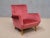 Set of Vintage Chairs in Coral Red Velvet and Beech by Gio Ponti for Asko, 1950s For Sale - Image 13 of 17