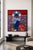 A monumental and visually arresting mixed media painting created in 1988 by celebrated Mexican artist Jesús Tellosa...