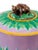 Majolica George Jones Majolica Cow Cheese Dome and Stand, Pink Ground, English 1873 For Sale - Image 4 of 13