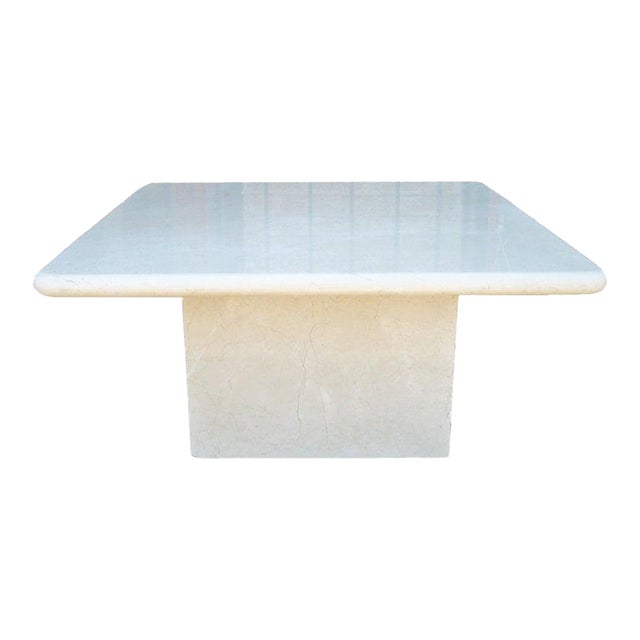 Crema Marfil Marble Occasional Table Made in Spain For Sale