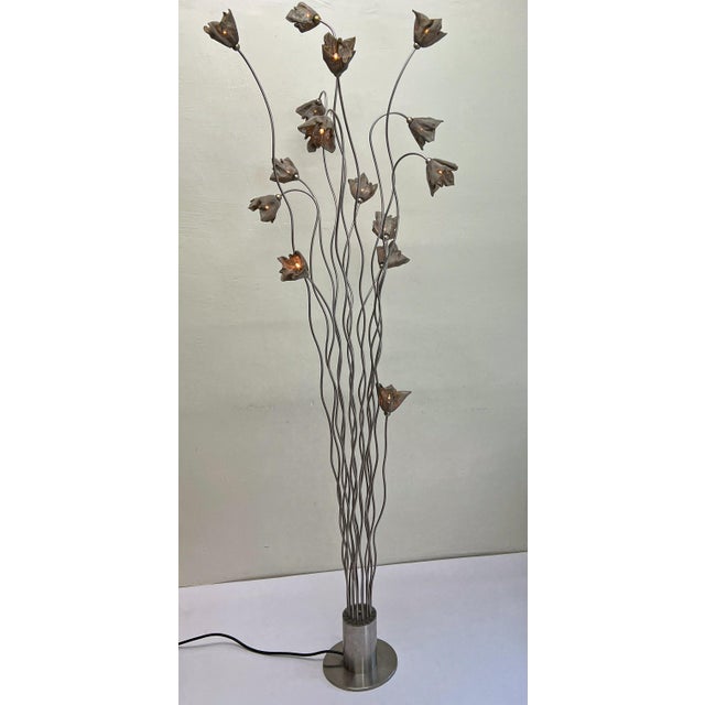Tree Breeze Floor Lamp with Mesh Flowers from Harco Loor, 1990s For Sale - Image 6 of 18
