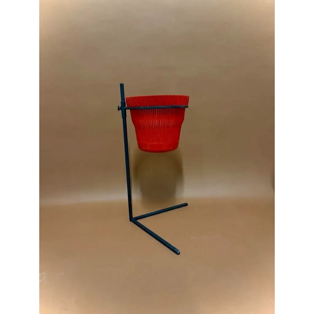 Black Vintage French Flower Holder, 1960 For Sale - Image 8 of 8