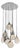Stillabunt by Oggetti Ceramic 10-Port Chandelier, Silver For Sale