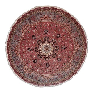 1980s Super Fine Persian Tabriz, 8'2 X 8'2 Rug For Sale