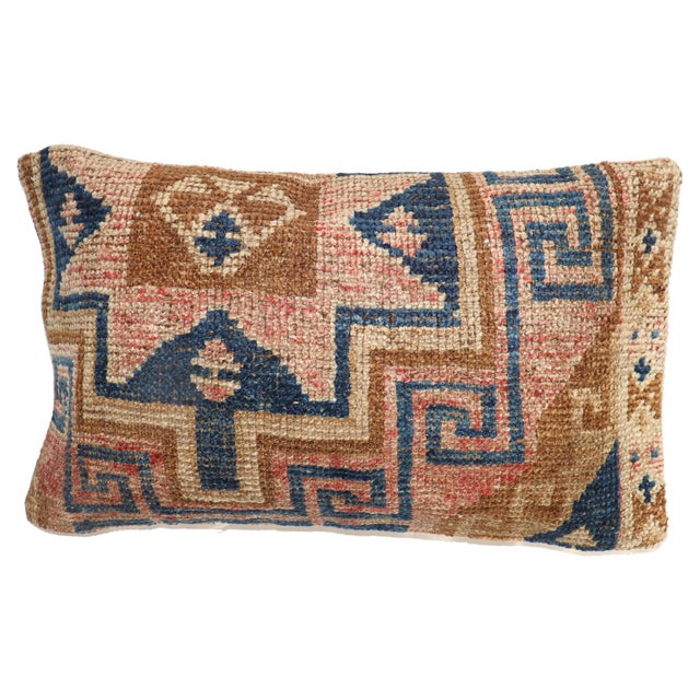 Large Pillow made from a vintage Turkish Anatolian Rug Measures: 17'' x 31''.