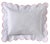 Made from soft, white, 100% Cotton Percale, with satin stitch trim, a scalloped flange and rear envelope opening for the...