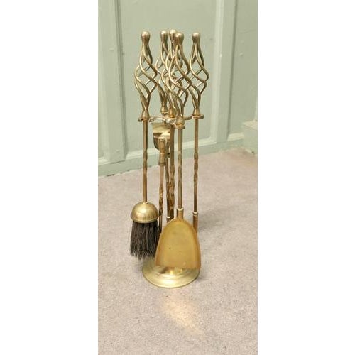 Brass Fireside Companion Set, Fireside Tools on Stand This is a good looking set on its own stand, shovel, tongs, brush...