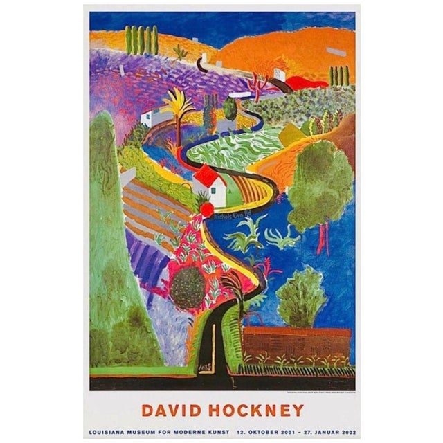 Sale ! Original David Hockney Nichols Canyon Museum Exhibition Litho Poster Denmark For Sale In Tampa - Image 6 of 6