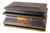 19th Century English Regency Egyptian Revival Sarcophagus Form Japanned Box For Sale