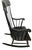 Nichols & Stone Black Stencilled Windsor Rocking Chair - Vintage Mid 20th Century - Expertly crafted in Gardner,...