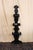 1970s Tall Folk Art Black Scroll Corner Shelf For Sale - Image 6 of 14