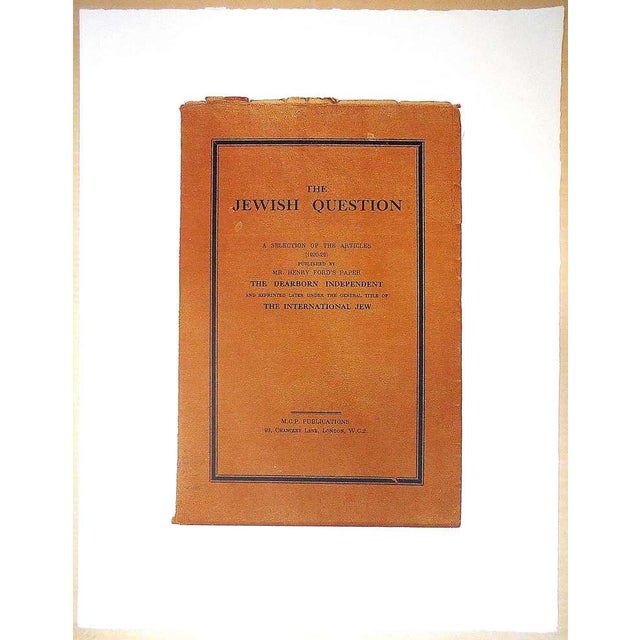 Ronald Brooks Kitaj, R.B. Kitaj "The Jerwish Question", 1969 For Sale