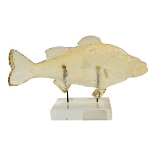 Vintage Acrylic Fish Sculpture For Sale