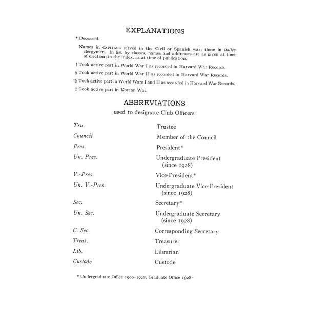 Traditional Catalogue of the Fly Club of Harvard University 1836-1959 For Sale - Image 3 of 9