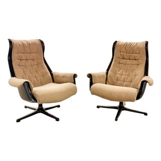 Vintage Lounge Chairs by Svensson Sandstrom for Dux, 1968, Set of 2 For Sale