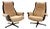 Vintage Lounge Chairs by Svensson Sandstrom for Dux, 1968, Set of 2 For Sale