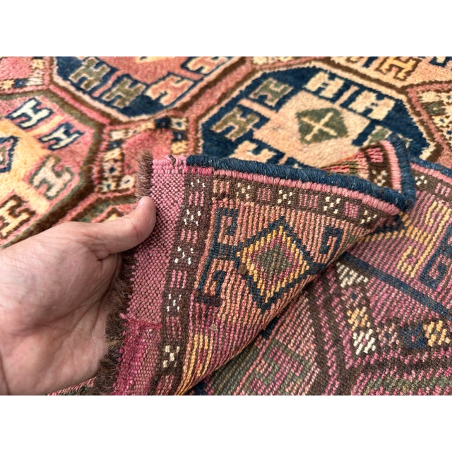 Antique Ersari Turkmen Tauk Nuska Gul Tribal Rug - 6'1" X 4'3" For Sale - Image 9 of 9