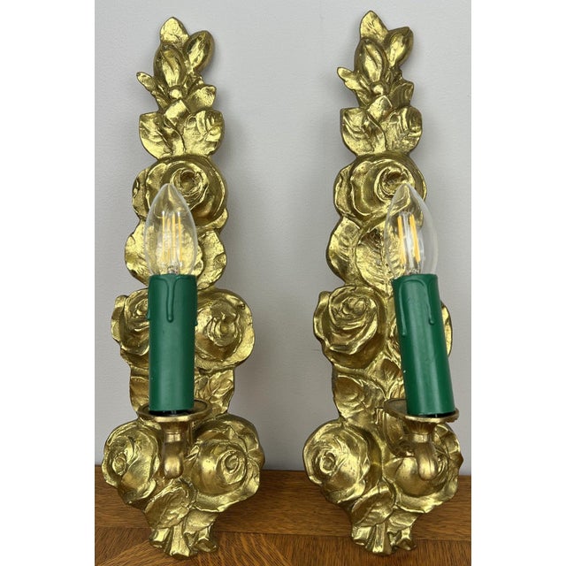 Vintage French Wall Sconces, Set of 2 For Sale - Image 3 of 11