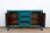 Lacquered Pacific Blue Three Drawer Credenza For Sale - Image 4 of 6